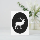 Elk Silhouet Briefkaart (Staand voorkant)