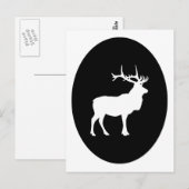 Elk Silhouet Briefkaart (Voorkant / Achterkant)
