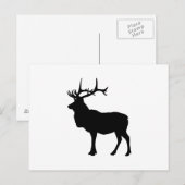 Elk Silhouet Briefkaart (Voorkant / Achterkant)