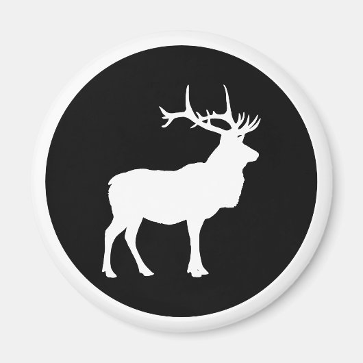 Elk Silhouet Magneet (Voorkant)