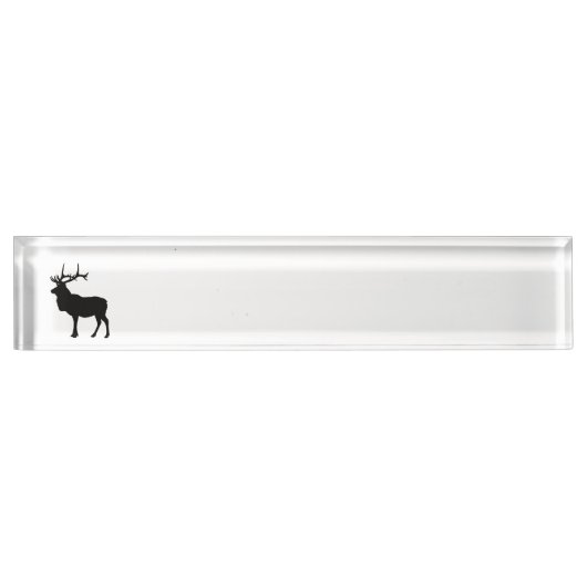 Elk Silhouet Naambordje (Voorkant)