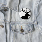 Elk Silhouet Ronde Button 5,7 Cm (In situ)