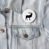 Elk Silhouet Ronde Button 5,7 Cm (In situ)