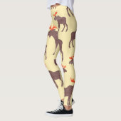 elk silhouet, waterverf leggings (Links)