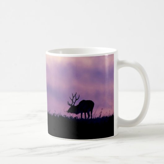 Elk Silhouette bij de Mok van Sunset Coffee (Rechts)