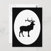 Elk Silhouette Briefkaart (Voorkant / Achterkant)