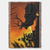 Elk silhouette deken (Voorkant Verticaal)