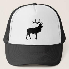 Elk Silhouette Trucker Pet