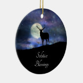 Elk Solstice Blessings Keramisch Ornament (Rechts)