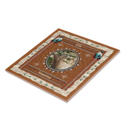 Elk-Stamina-Ceramic Tile Tegeltje (Zijkant)