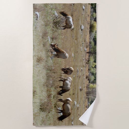 Elk strandhanddoek strandlaken (Voorkant)