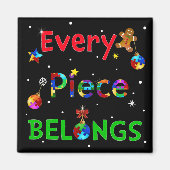 Elk stuk hoort bij Kerstmis Magneet (Voorkant)