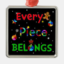 Elk stuk hoort bij Kerstmis