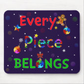 Elk stuk hoort bij Kerstmis Muismat (Voorkant)