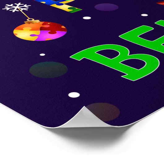 Elk stuk hoort bij Kerstmis Poster (Hoek)