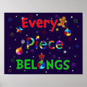 Elk stuk hoort bij Kerstmis Poster (Voorkant)