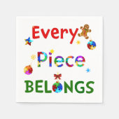 Elk stuk hoort bij Kerstmis Servet (Voorkant)