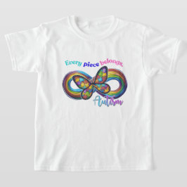 Elk stuk schijnt - Autism Butterfly T-shirt