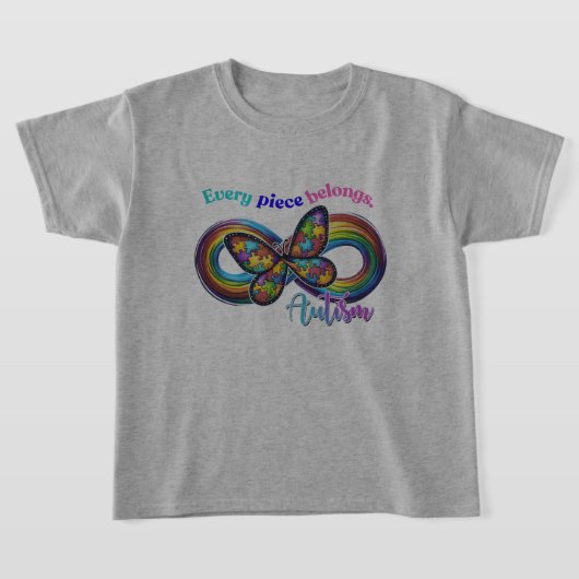 Elk stuk schijnt - Autism Butterfly T-shirt (Laagn)