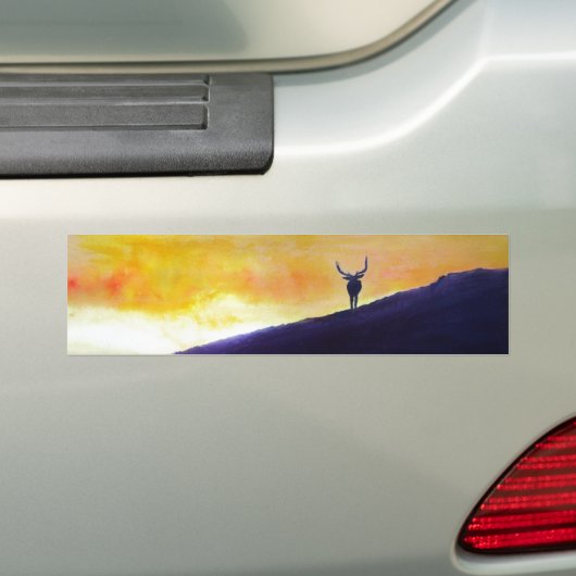 Elk Sunset Bumpersticker (Op auto)
