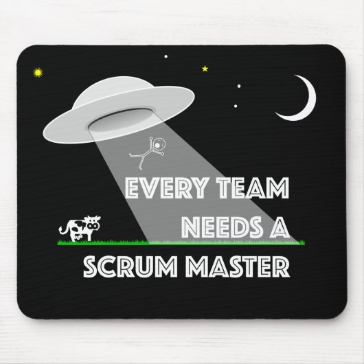 Elk team heeft een scrum master nodig - Mousepad Muismat (Voorkant)