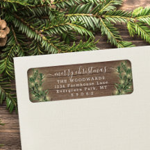 Elk tekstkerstlampje en retouradres