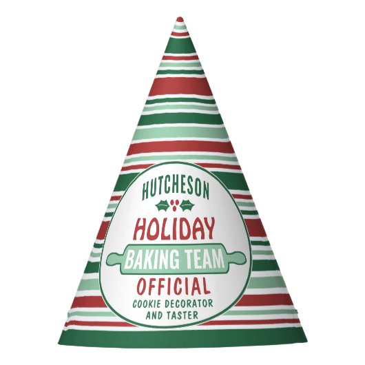 Elk tekstvakantieteam rood en groen kerstfeest feesthoedjes (Voorkant)