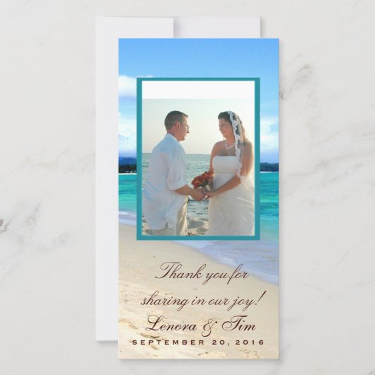 Elk thema bedankt je fotokaart (Voorkant)