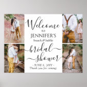 Elk Thema Bruidsdouche Welkom 4 Foto Collage Poster (Voorkant)