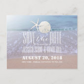 Elk thema Starfish & Zand Dollar Save the Date Aankondigingskaart (Voorkant)