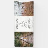 Elk thema Vrijgezellenfeest Elegant 2 Foto Welkom Spandoek (Verticaal)