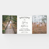 Elk thema Vrijgezellenfeest Elegant 2 Foto Welkom Spandoek (Horizontaal)