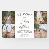 Elk thema Vrijgezellenfeest Elegant 4 Foto Welkom Spandoek (Horizontaal)