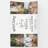 Elk thema Vrijgezellenfeest Elegant 4 Foto Welkom Spandoek (Verticaal)