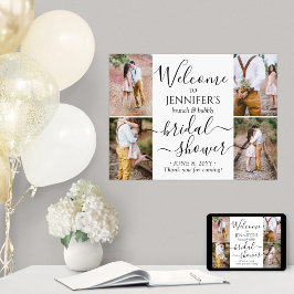 Elk thema Vrijgezellenfeest Welkom 4 Foto Collage Poster