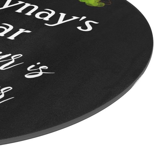 "Elk uur is een gelukkig uur" grappige wijnstang Snijplank (Hoek)