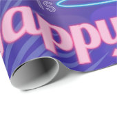 Elk uur is geluksuur Neon reclamebord Cocktaillpar Cadeaupapier (Rol Hoek)