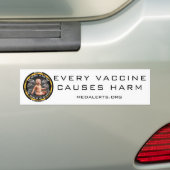 Elk vaccin veroorzaakt schade bumpersticker (Op auto)