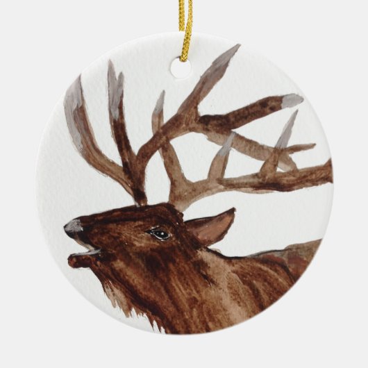 Elk van de kunstschilderafdrukken keramisch ornament (Voorkant)