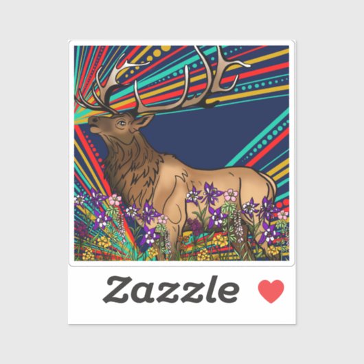 Elk Vinyl Sticker (Vel)