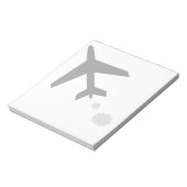 elk vliegtuig; notitieblok (Linkerzijde)