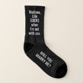 Elk voorstel voor een teksthuwelijk zal je me grap sokken (Rechts - buiten)