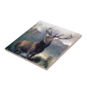 Elk vrij dierschilderij tegeltje (Zijkant)