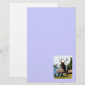 Elk Wapiti Briefpapier (Voorkant / Achterkant)