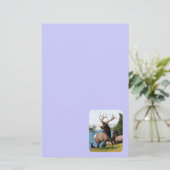 Elk Wapiti Briefpapier (Staand voorkant)