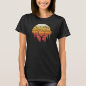 Elk Wapiti In The Woods Mountains Wild Hunting Cam T-shirt (Voorkant)