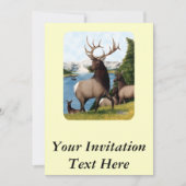 Elk Wapiti Kaart (Voorkant)