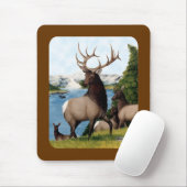 Elk Wapiti Muismat (Met muis)