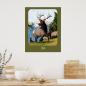 Elk Wapiti Poster (Keuken)