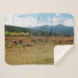 Elk wide angle sherpa blanket sherpa deken